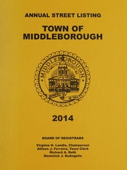 Persons listed by the Registrars in the town of Middleborough for the year ... - Archives