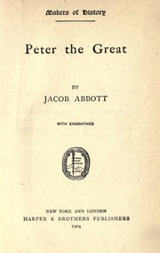 Cover of edition peterthegreat00abboiala