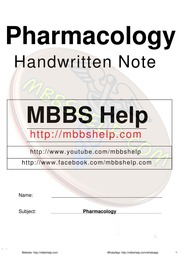 Pharmacology Dams Notes