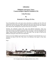 Philippine Emergency Notes (Addenda, Color Scans)