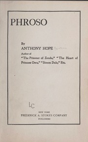 Cover of edition phroso00hope
