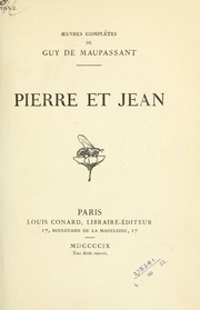 Cover of edition pierreetjeanillu00maupuoft