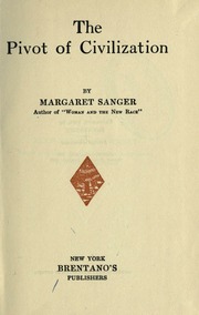 Cover of edition pivotofcivilizat00sanguoft