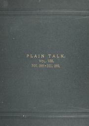 Plain Talk : Vol. VIII No. 50