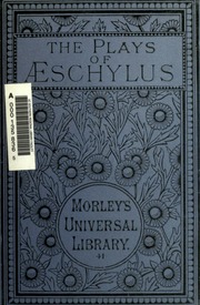 Cover of edition playsaeschylus00aesciala