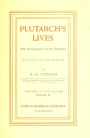 Cover of edition plutarchslivestr02plut2