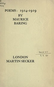 Cover of edition poems1914191900bariuoft