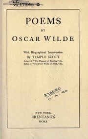 Cover of edition poemsbywilde00wilduoft