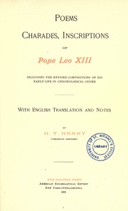 Cover of edition poemscharades00leouoft