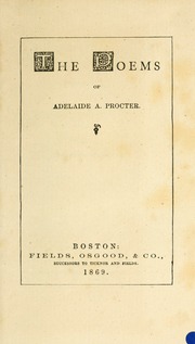 Cover of edition poemsofadelaidea00proc
