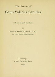 Cover of edition poemsofcaiusvale00catuuoft