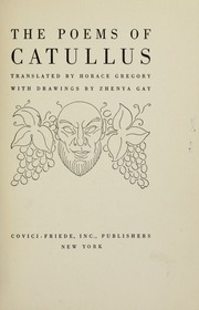 Cover of edition poemsofcatullus00caturich