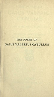 Cover of edition poemsofgaiusvale00caturich