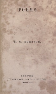 Cover of edition poemsrwe00emerrich