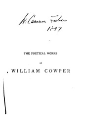 Cover of edition poeticalworks00cowpgoog