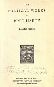 Cover of edition poeticalworksbre00hartiala
