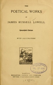 Cover of edition poeticalworksofj01lowe