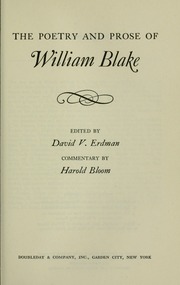 Cover of edition poetryproseofwil00blak