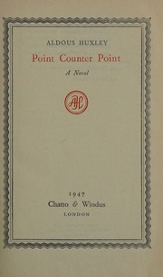 Cover of edition pointcounterpoin0000unse_t5l2