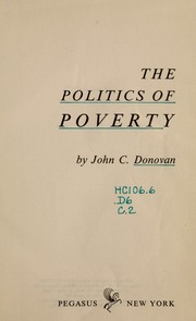 Cover of edition politicsofpovert00dono