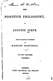 Cover of edition positivephiloso03martgoog