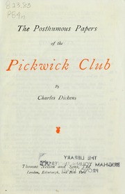 Cover of edition posthumouspapers1900dick