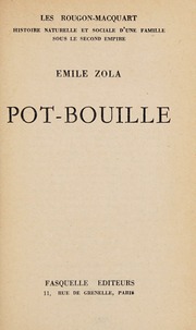 Cover of edition potbouille0000zola