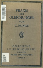 Cover of edition praxisdergleichu00runguoft