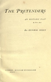 Cover of edition pretendershistor00ibseiala