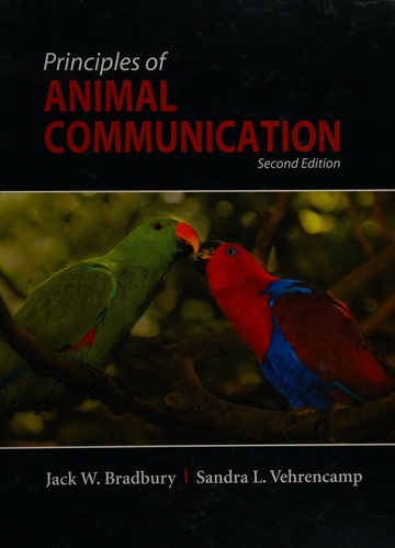 Principles of animal communication : Bradbury, J. W : Free Download,  Borrow, and Streaming : Internet Archive