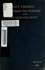 Cover of edition privycouncilunde00perc