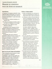 Programme D'ecologisation Industrielle : Demande De Subvention Pour Une Etude De Faisabilite [1994]