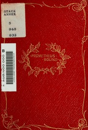 Cover of edition prometheusbound00aesc
