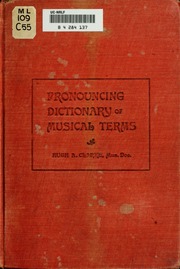 Cover of edition pronouncingdicti00clarrich