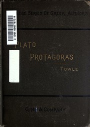 Cover of edition protagoraswithth00platuoft