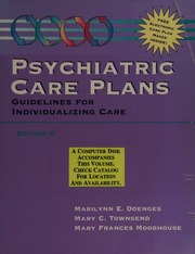 Cover of edition psychiatriccarep0000doen_y6e6