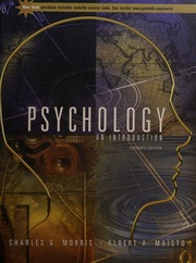 Cover of edition psychologyintrod0000morr_11edi