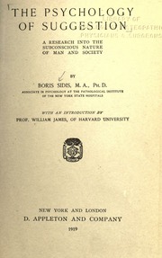 Cover of edition psychologyofsugg00sidiiala
