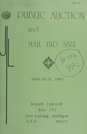 Public Auction and Mail Bid Sale : April 1981