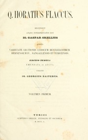 Cover of edition qhoratiusflaccus01horauoft