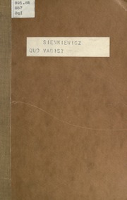 Cover of edition quovadispowiescz00sien