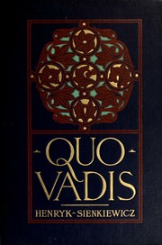 Cover of edition quovadistaleofti00sien