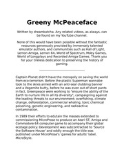 Greeny McPeaceface