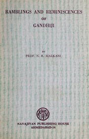Cover of: Ramblings & reminiscences of Gandhiji