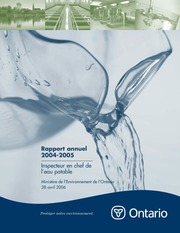 Rapport annuel 2004-2005 Inspecteur en chef de l’leau potable [2006]