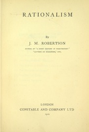 Cover of edition rationalism00robeuoft