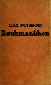 Cover of edition raubmenschenroma00daut