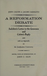 Cover of edition reformationdebat0000calv_x3a7