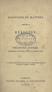 Cover of edition religiondiscourse00parkrich