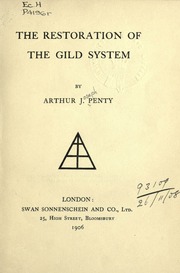 Image result for The Restoration of the Guild System Arthur J Penty